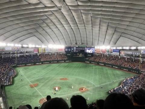 利用者様と東京ドームで野球観戦をしてきました。